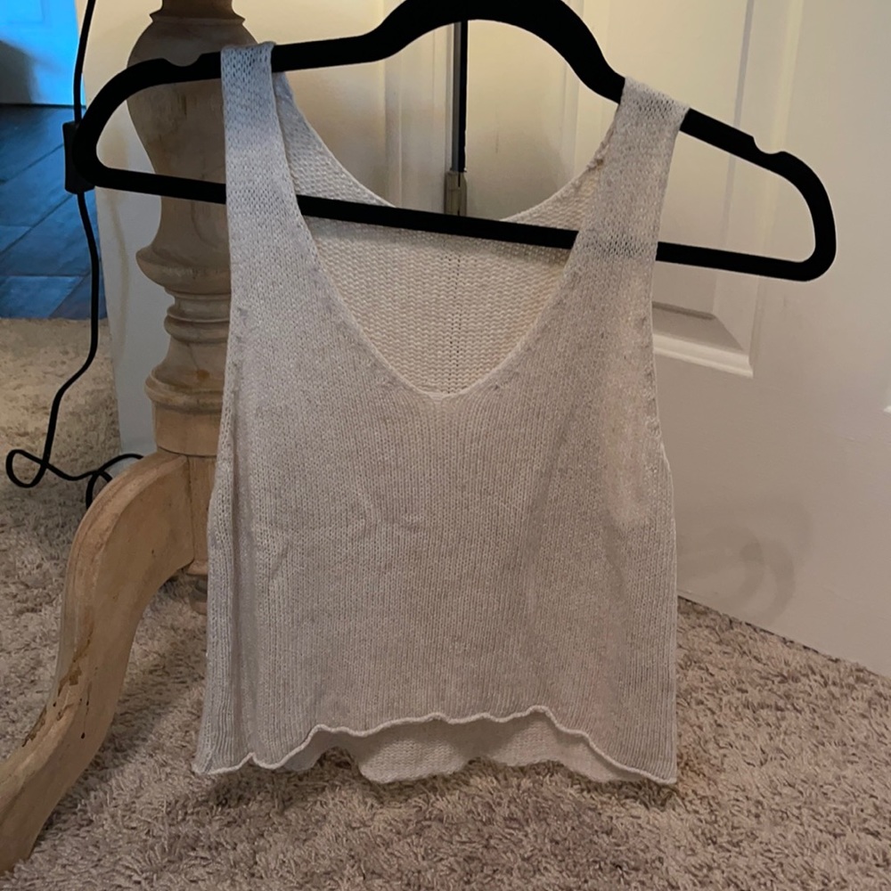 Size small knitted cropped tank from pacsun